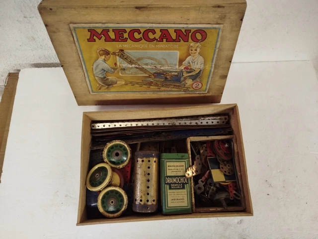 Lot Meccano Vintage France N°2 & N°4 – Années 1960, Boîtes Et Livrets