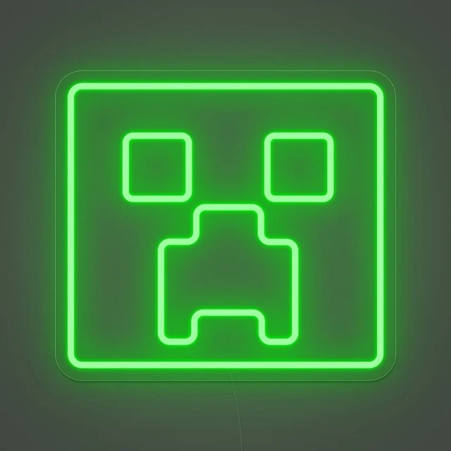 MINECRAFT CREEPER LED Neon Sign 20
