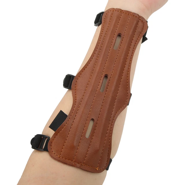 ARCHERY ARM GUARD Great Protection Adjustment Waterproof Brown Archery