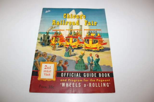 Vintage Chicago Railroad Fair Official Guide Book 2nd Year Program 1949