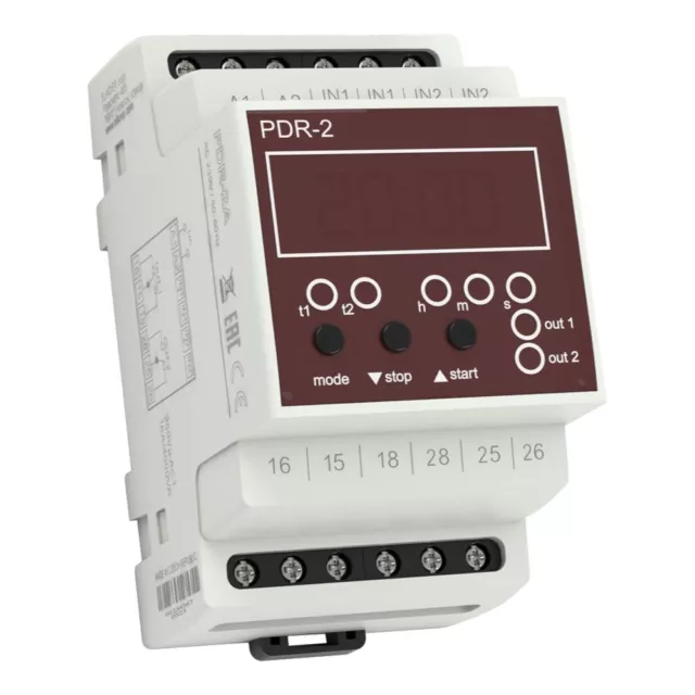 Multifunktionsrelais Zeitrelais Zeitschalter digital PDR-2A/UNI Timer ELKO