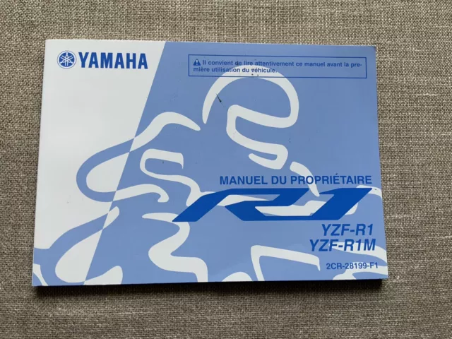 Manuale Uso E Manutenzione yamaha r1 r1m 2015-2016 francese