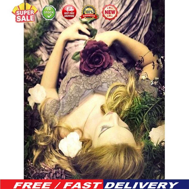 (DE9323) Retro Mujer Taladro Completo Diamante Pintura 5D Hágalo usted mismo Mosaico Kit de Decoración del Hogar (A)