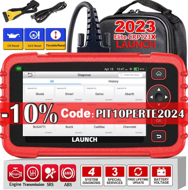 LAUNCH X431 CRP123X PRO Diagnostica Veicoli Auto OBD2 Scanner Lettori di codici