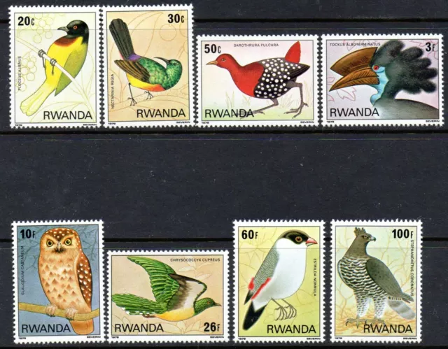 Rwanda 1980 - Birds -  Complete Set MNH