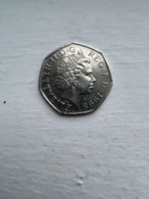 NHS 50th Anniversary Commerative Fifty Pence Coin 1998 Circulated 50p Coin