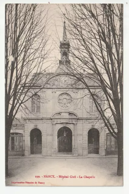 NANCY - Meurthe & Moselle - CPA 54 - l' Hopital Civil - la chapelle