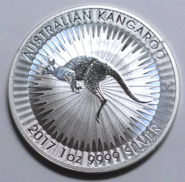 2017 $1 DOLLARS 1 OZ 9999 SILVER Australian Kangaroo Coin