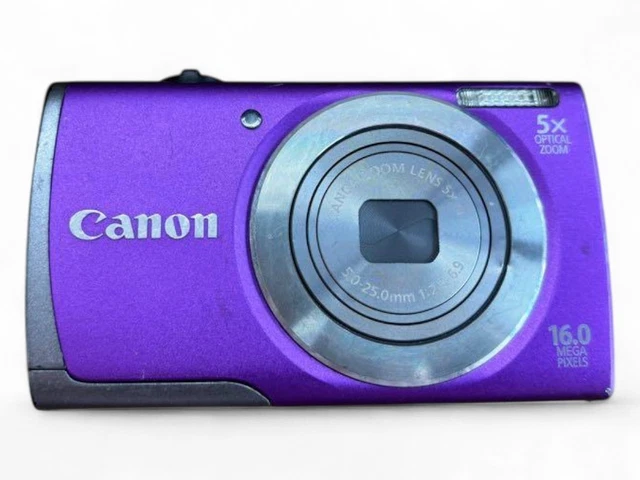 美品 Canon PowerShot A3500 IS パープル Canon POWERSHOT A3500 IS Digital Camera Purple | eBay