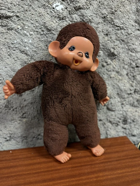 Grande Peluche Ancienne KIKI (43cm) Avec Pyjama Garçon + Tenue Fille - Vintage France