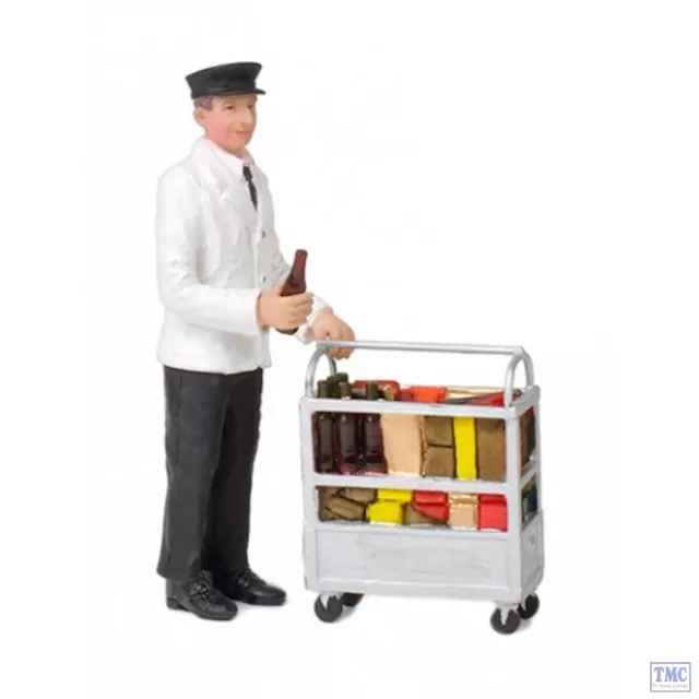 22-185 Scenecraft G Scale Lineside Models Service Person with Minibar