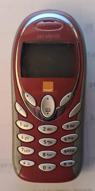 Siemens A55 Mobile Phone Vintage Old Skool On orange￼ UNTESTED