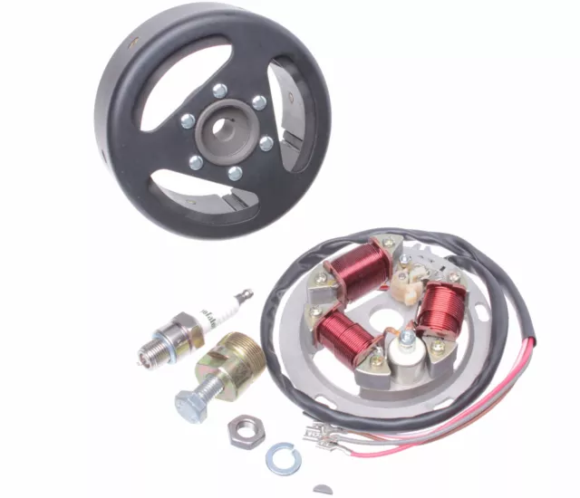 Grundplatte 12V Unterbrecher Lichtspule Schwungscheibe STATOR pas für Simson S51