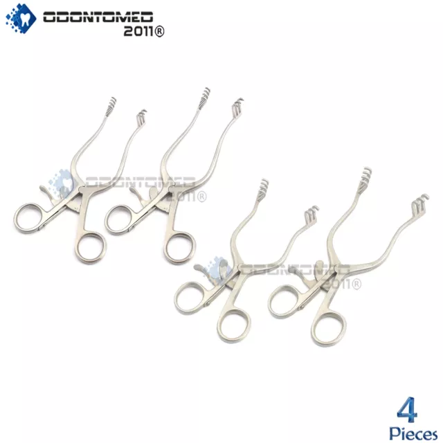 4 Assorted Weitlaner Retractor Surgical Vetrinary instruments