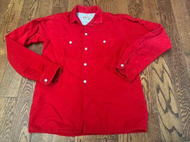 Vintage 50’s 60’s Claymore Loop Collar Corduroy Shirt - Youth 16