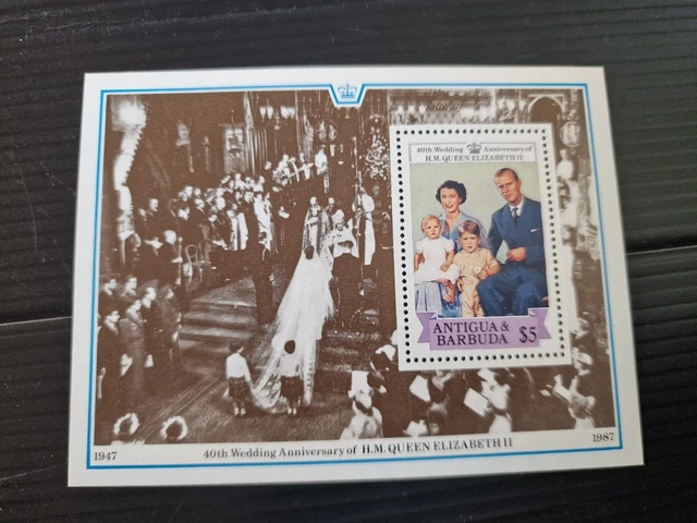 Antigua And Barbuda 1988 Sg Ms1153 Royal Ruby Wedding  Mnh