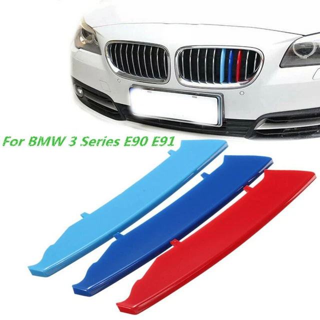 FRONT GRILLE GRILL Cover Strips Clip Fit For BMW 3 Series E90