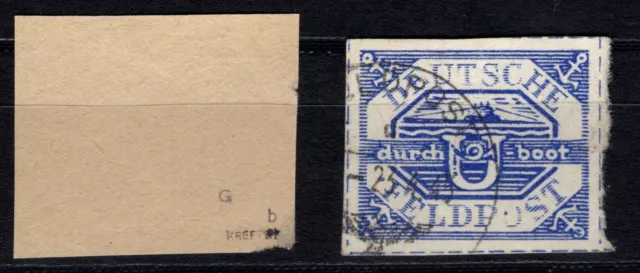 German Field Post Ii. Wk - Hela-Ubootmarke,No. 13 B On Gestempeltem Letter Piece