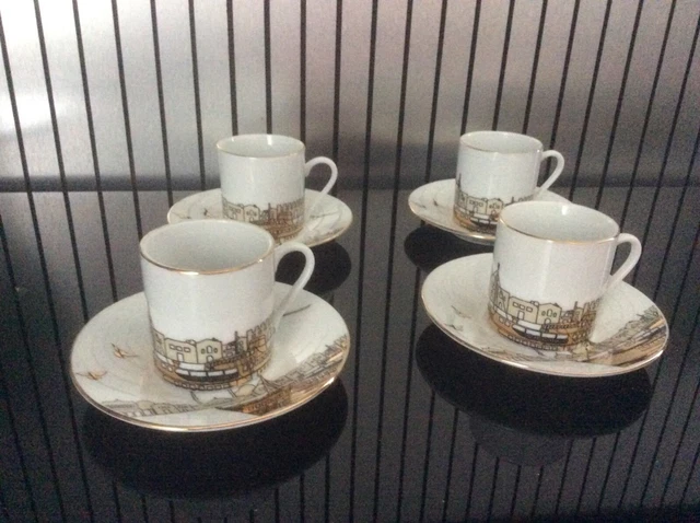 Lot de 4 tasse et sous tasse Porcelaine Bernardo