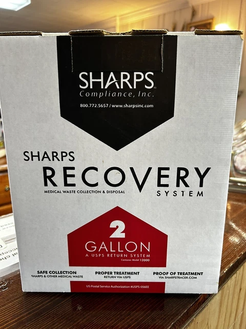 Sharps 2 Gallon Medical Waste Recovery System Model 12000