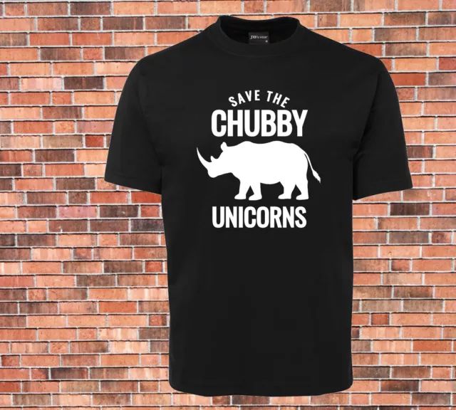 JB's T-shirt Save The Chubby Unicorns Funny New Design Party Sizes up to 11XL