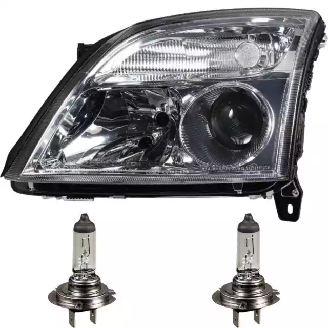 Headlight Left Opel Vectra C Year 02/02- >> H7 +H7 Headlight 1376174