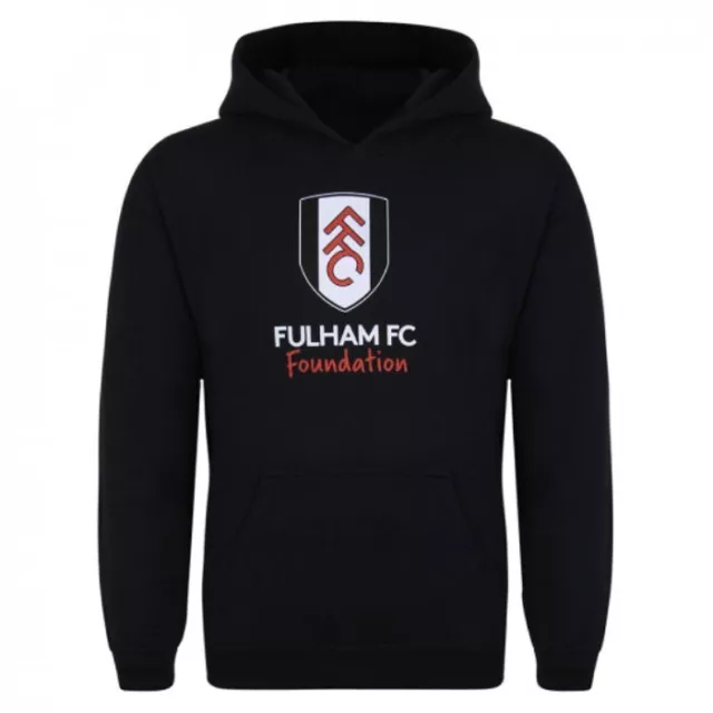 Fulham FC Fußball Hoodie Jungen 9 - 11 Jahre Kinder Kapuze Top Team Wappen