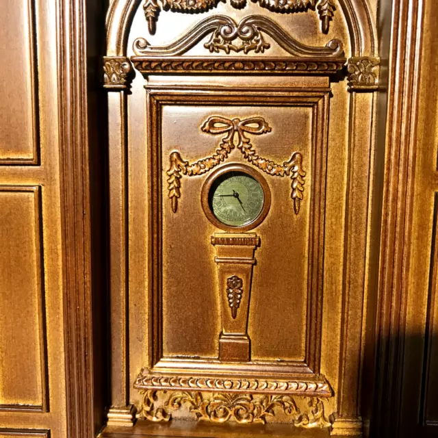 Victorian MANOR working Clock Titanic wall panel 1:12 scale dollhouse miniature