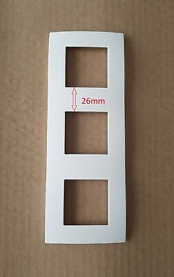 Plaque Double BLANC 2x2M entraxe 71mm Neuve Arnould Bticino Arnould Light réf 52009 