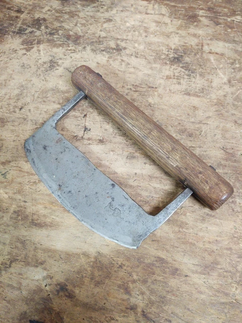 ANTIQUE 18th C Forged IRON Chopping CHOPPER Knife NEW ENGLAND Folk Art Primitive
