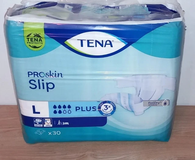 TENA PROSKIN INCONTINENCE Pants Pads Slip Large, Pack of 30