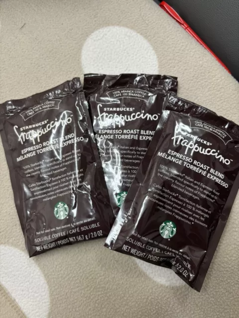 3X STARBUCKS FRAPPUCCINO ROAST COFFEE FOR BLENDED BEVERAGES EXP June 18 2025