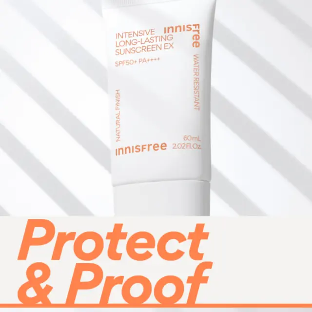 [INNISFREE] Intensive Long-Lasting Sunscreen EX SPF50+ PA++++ 60ml (AU Stock) 3