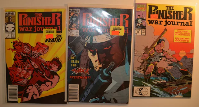 Punisher War Journal Lot 3 #5,11,19 Marvel 1989 1st Series Comic Books Comics