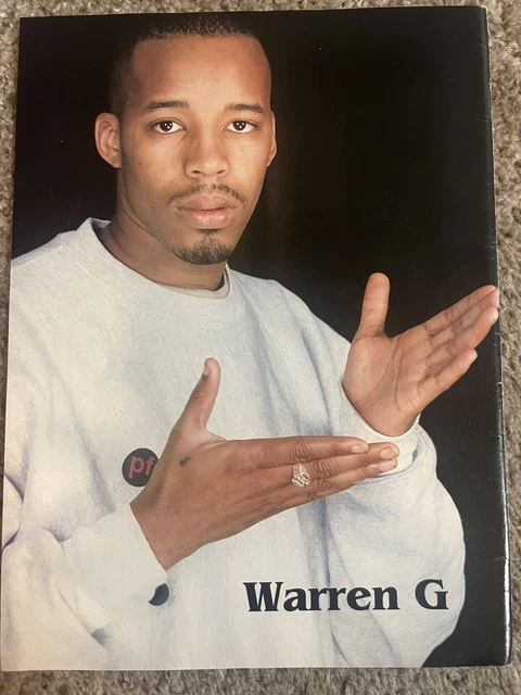RARE MID 90S Rapper Singer Warren G Word Up Icon Magazine Clippings ...