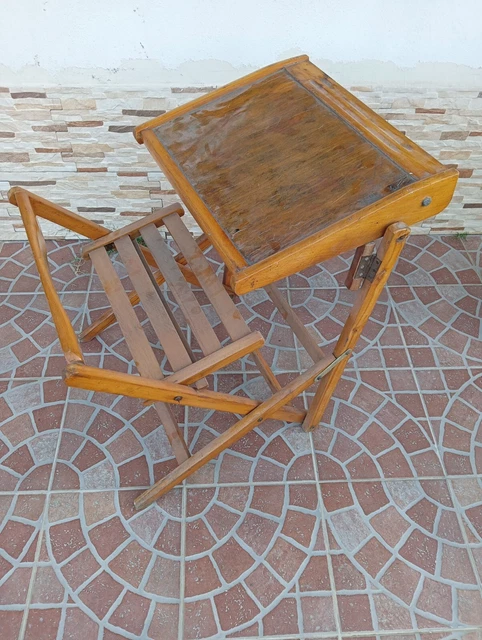banco da bambino pieghevole vintage