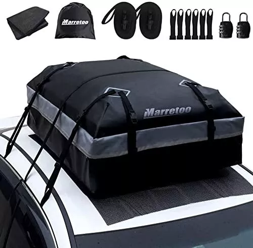 Car Roof Bag, 21 Cubic Feet Large Roofing Cargo Carrier Bags Waterproof