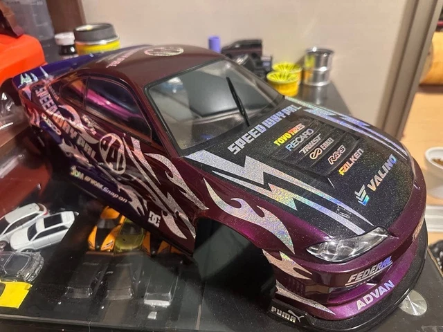 ADDICTION NISSAN SILVIA S15 RC Body only Candy Color Drift Body Unused ...