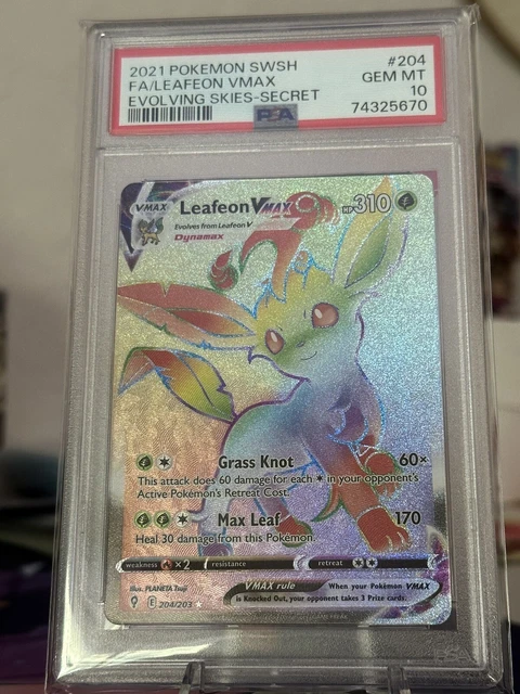 Leafeon Vmax 204 203 FOR SALE! - PicClick