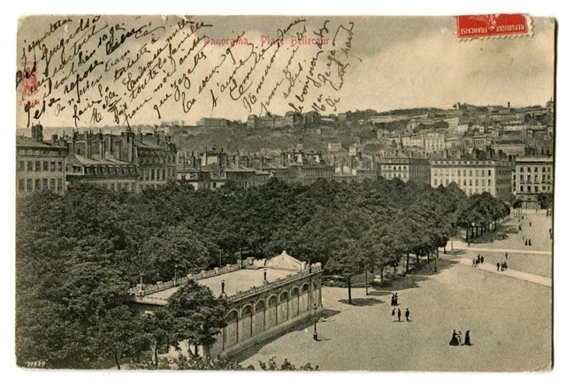 CPA 69 Rhône Lyon Panorama of Place Bellecour