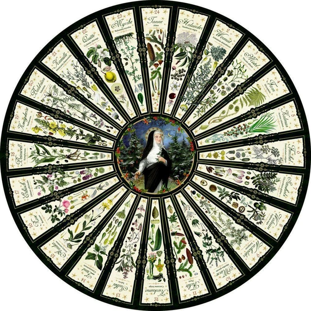 Wandkalender Leben mit der Natur - Hildegard von Bingen Kalender Deutsch