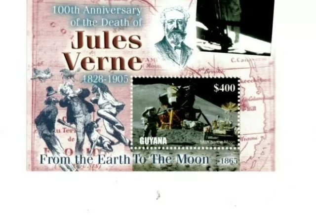 Guyana - 2005 - Jules Verne - Souvenir Stamp Sheet - MNH