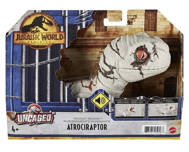 JURASSIC WORLD DOMINION Uncaged Rowdy Roars Atrociraptor ‘Ghost’ Brand ...