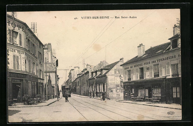 CPA Vitry-sur-Seine, Rue Saint-Aubin