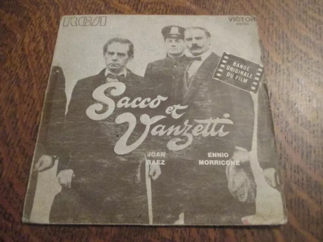 45 tours JOAN BAEZ & ENNIO MORRICONE bande originale du film "sacco et vanzetti"