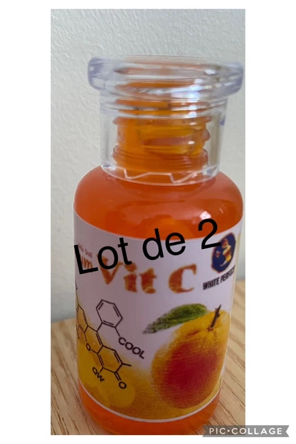 Sérum vitamine C  super eclaircissant, anti-âge,teint lumineux  Lot De 2