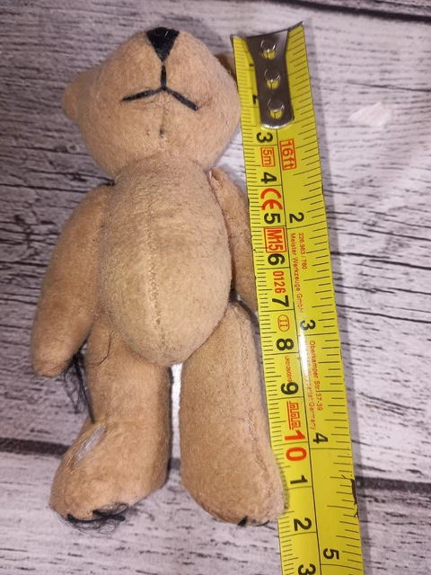Ours En Peluche Ancien 1920 - Jouet Vintage Usé - 35 Cm - Yeux Verre