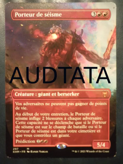 mtg magic quakebringer FRENCH vf fr BORDERLESS EXTENDED porteur de séisme