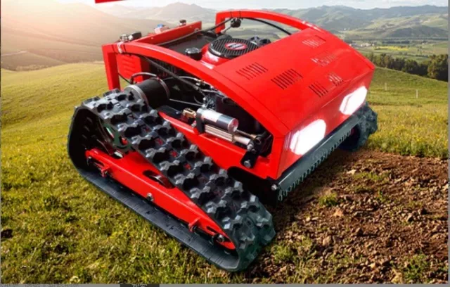 Remote control Electric lawn mower automatic intellingent caterpillar mower