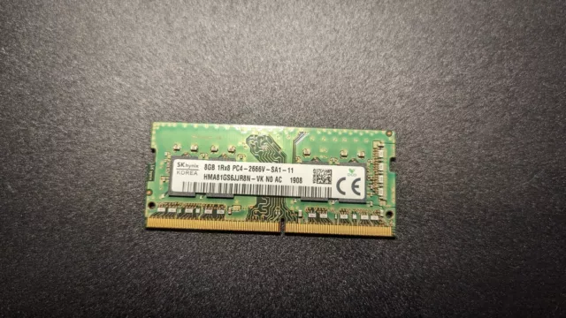 SK Hynix Memory 8GB DDR4-2666 (1333 MHz) PC4-21300 HMA81GS6CJR8N-VK